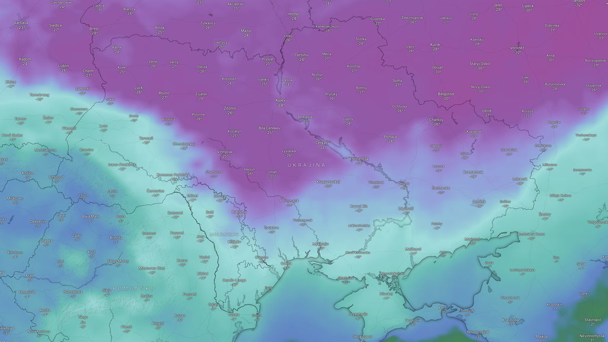 Teploty až −30 °C. Bránící se Ukrajinu svírají nejsilnější mrazy za dvacet let